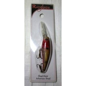 Vintage Renegade Shad Diver - Arkansas Shad - Eagle Claw Hooks New Old Stock NOS